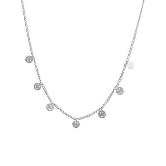 Ketting TN61295-1 smileys tiny zilver - Day&amp;Eve