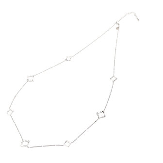 Ketting N61534-1 lang vierkantjes zilver - ​​​​​​​Day&amp;Eve