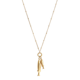Ketting N61330-2 lang visjes goud - ​​​​​​​Day&amp;Eve