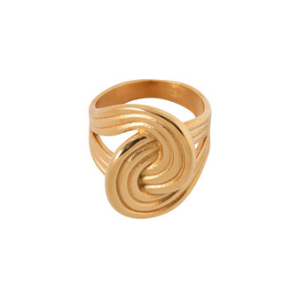 Ring K.R.056.6 Endless goud - Label Kiki