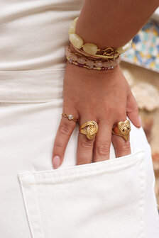 Ring K.R.056.6 Endless goud - Label Kiki