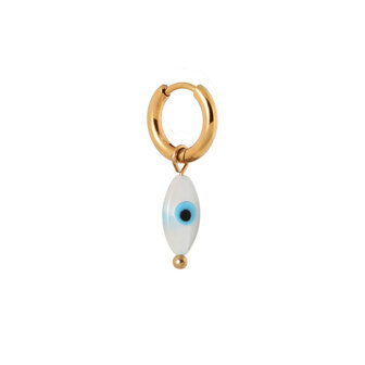 Oorbel per stuk K.SH.373.1 Iris goud - Label Kiki