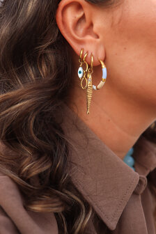 Oorbel per stuk K.SH.373.1 Iris goud - Label Kiki