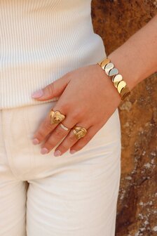 Armband K.EX.63.1 bangle sea whisper goud - Label Kiki