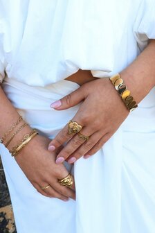 Armband K.EX.63.1 bangle sea whisper goud - Label Kiki