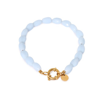Armband K.SA.358.1 shades of blue goud - Label Kiki