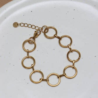 Armband K.SA.372.1 mamma mia goud - Label Kiki