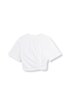 Cropped t-shirt Barr wit  - Refined Department