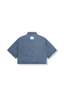 Denim top Adeline blauw - Refined Department
