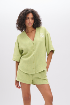 Baseball shirt Bennie groen - Refined Department