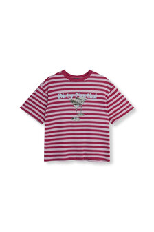 T-shirt Loui roze strepen - Refined Department