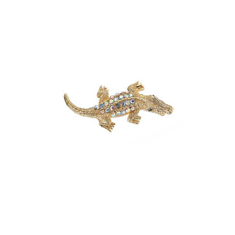 Broche BR602-2 Sparkly diamantjes krokodil - Day&amp;Eve