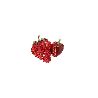 Broche BR614-2 Sparkly diamantjes aardbei - Day&amp;Eve