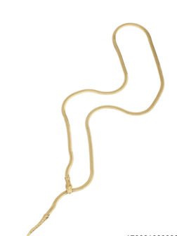 Lange ketting slang goud - Rose &amp; Camellia