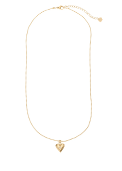 Ketting hartje met diamantje - Rose &amp; Camellia