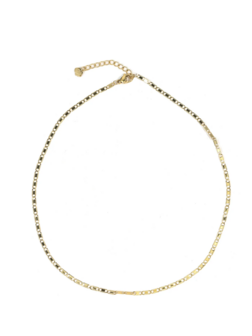 Ketting platte schakel goud - Rose &amp; Camellia
