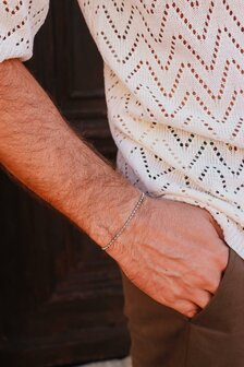 Armband Double Ball silver - George The Label