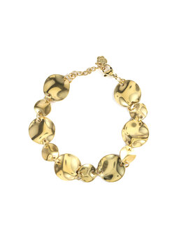 Armband muntjes groot en klein goud - Rose&amp;Camellia
