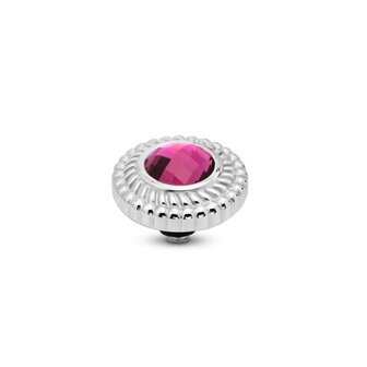 Steentje Glorious Fuchsia zilver TMI2 twisted - Melano