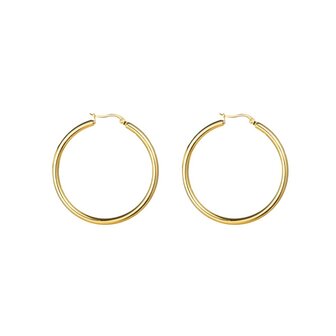Oorbellen E1307-5-2 basic hoops 50mm goud - Day&amp;Eve