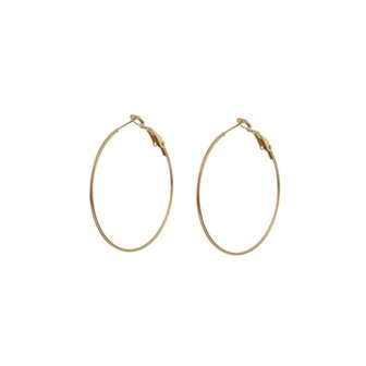 Oorbellen E0412-6-2 Basic hoops groot goud - Day&amp;Eve 