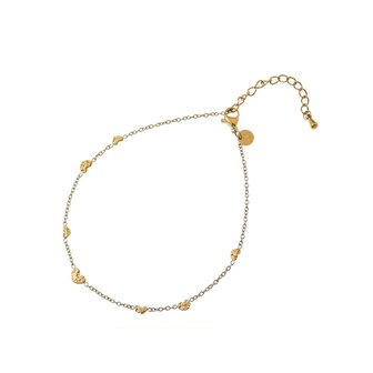 Enkelbandje A61294-2 hartjes goud - Day&amp;Eve 