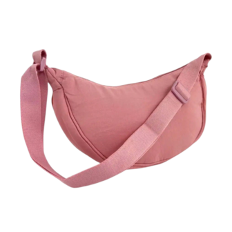 Tas crossbody stof roze