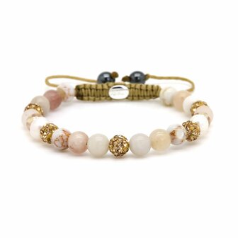 Armband Spiral Fenna gold crystal XS - Karma