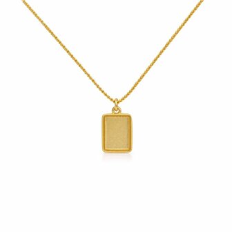 Ketting vierkant Elia goldplated - Karma