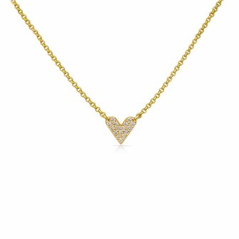 Ketting hartje Liva goldplated - Karma