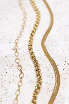 Ketting K.SK.276.1 sea of gold goud - Label Kiki