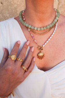 Ketting K.SK.276.1 sea of gold goud - Label Kiki