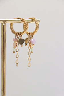 Oorbel per stuk K.SH.416.1 Juna goud - Label Kiki