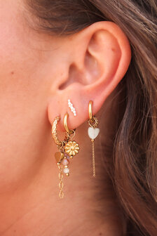 Oorbel per stuk K.SH.416.1 Juna goud - Label Kiki