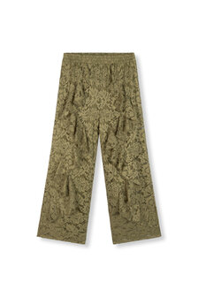 Broek van kant Aya groen - Refined Department