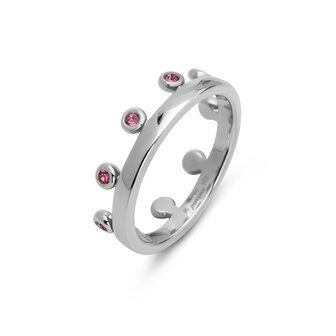 Friends Unite ring Zita Dark Rose zilver FR77 - Melano