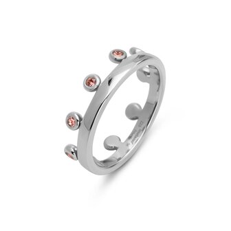 Friends Unite ring Zita Rose Peach zilver FR77 - Melano