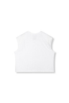 Mouwloze top oversized Mia grijs - Refined Department