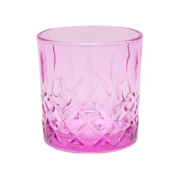 Glas waterglas roze