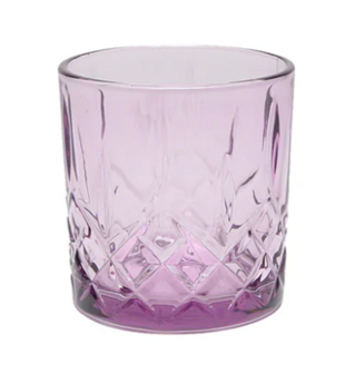 Glas waterglas paars
