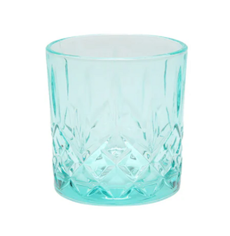 Glas waterglas blauw
