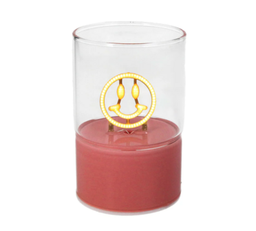 Lamp smiley roze
