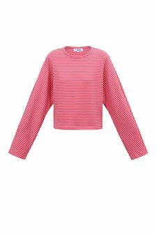 Longsleeve top gestreept rood roze