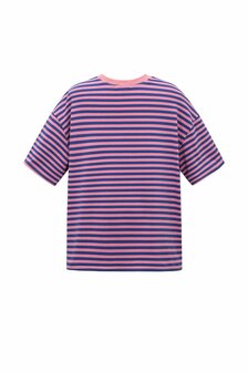 T-shirt gestreept blauw roze