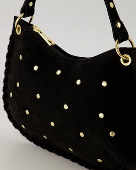 Tas Casey suede zwart - Teatro