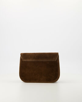Tas Flora suede donkerbruin - Teatro