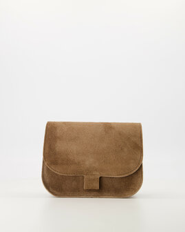 Tas Flora suede taupe - Teatro