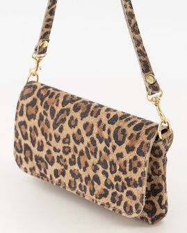 Tas Lara suede leopard - Teatro