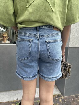 Short denim blauw