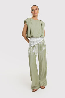 Broek Nova groen - RefinedDepartment